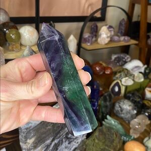 Extremely HQ Deeply Colored Rainbow Fluorite Tower